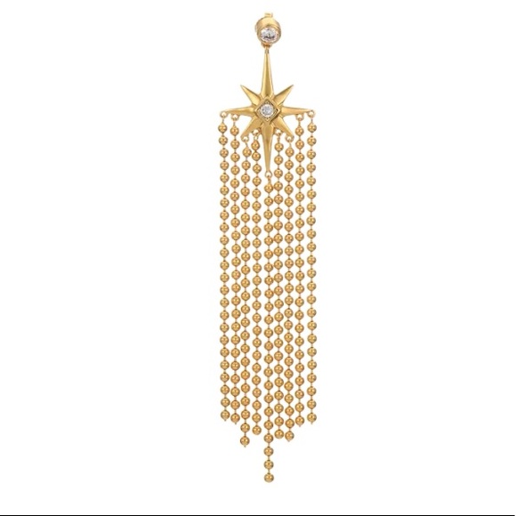 jules smith //14k gold sunburst statement earrings - Picture 4 of 6